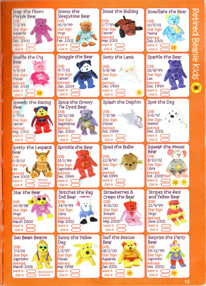 Beanie Kids Booklet